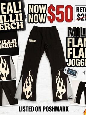 Millii Flame Flare Joggers